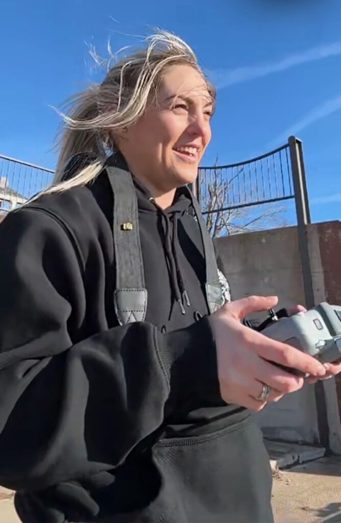 Shiane Dunlap-cropforce-one-ag-drone-spraying